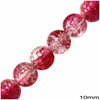Glass Crackle Bead 10mm, 80cm