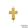 Casting Bead - Cross 9x12,5mm Φ1,2mm NF