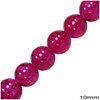 Glass Crackle Bead 10mm, 80cm