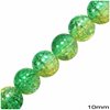Glass Crackle Bead 10mm, 80cm