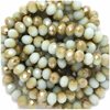 Faceted Rondelle Crystal Beads 4x6mm
