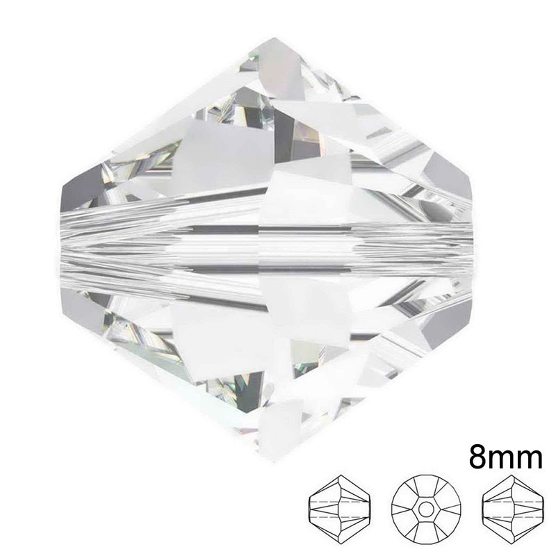 Xilion 5328  Bead 8mm Crystal