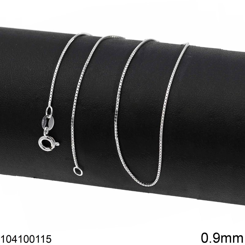 Silver 925 Venetian Link Chain 0.9mm