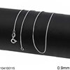 Silver 925 Venetian Link Chain 0.9mm