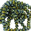 Faceted Rondelle Glass Beads 3x4mm