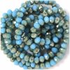 Faceted Rondelle Crystal Beads 4x6mm