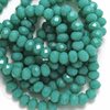 Faceted Rondelle Crystal Beads 4x6mm