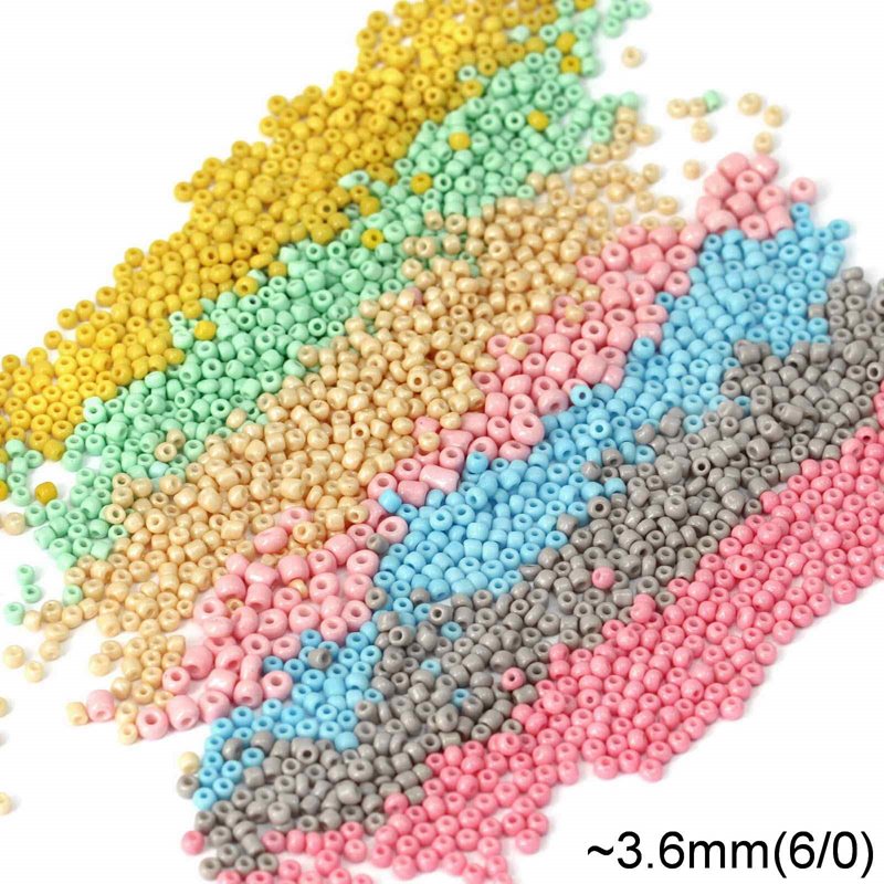 Glass Rocaille Beads 6/0 (4.1mm)