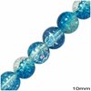 Glass Crackle Bead 10mm, 80cm