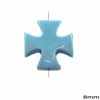 Mop-shell Cross Bead 8mm