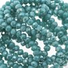 Faceted Rondelle Crystal Beads 4x6mm