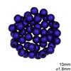 Plastic Illusion Miracle Round Beads 10mm with 1.8mm hole