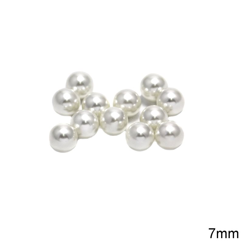 Plastic Pearl A without hole 7mm