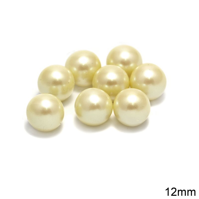 Pearl A without hole 12mm, Light beige