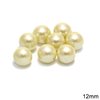 Pearl A without hole 12mm, Light beige