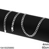 Silver 925 Gourmette Chain 4mm