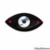 Mop-shell Spacer Evil Eye 10x20mm