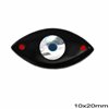 Mop-shell Spacer Evil Eye 10x20mm