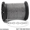 Brass Link Chain Flat Wire Soldered 2x1.7x0.4x0.3mm
