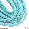 Suede Flat Cord Braided 6mm