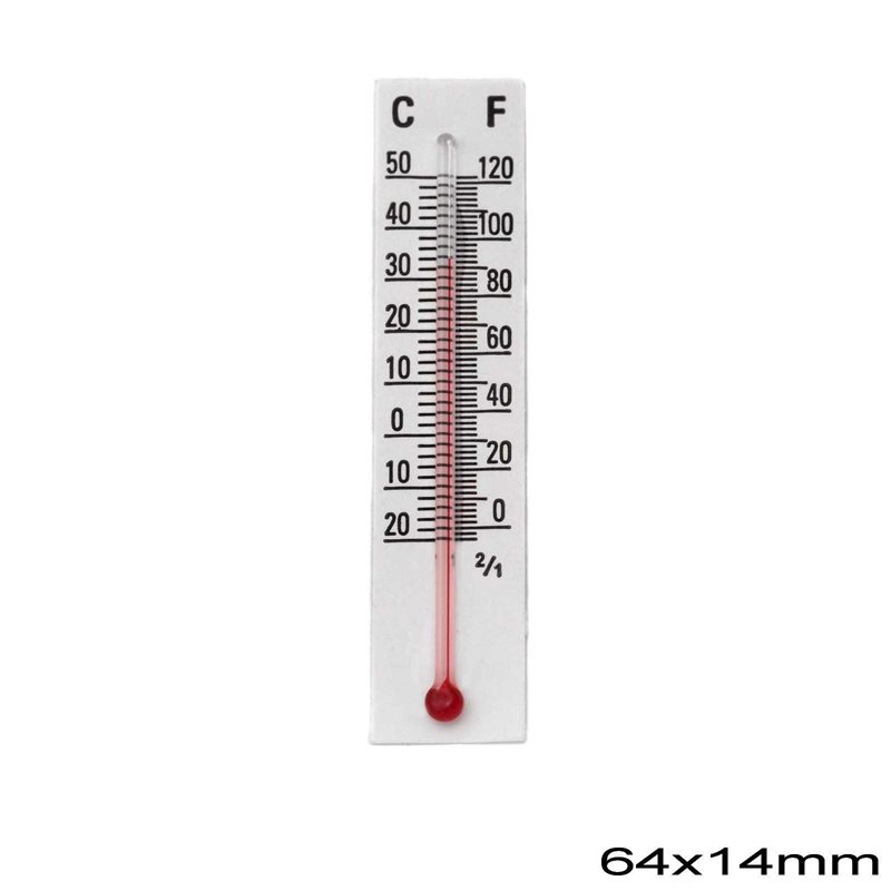 Thermometer on paper 64x14mm