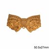 Brass Stamped Bow 50.5x27mm