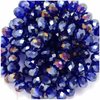 Faceted Rondelle Crystal Beads 4x6mm