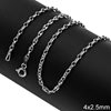 Silver 925 Flat Anchor Chain 2.5x4mm