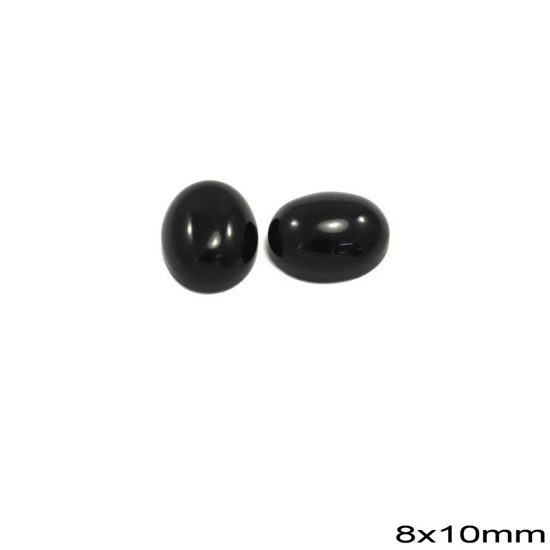 Semi Precious Onyx Cabochon Oval Stone 8X10mm