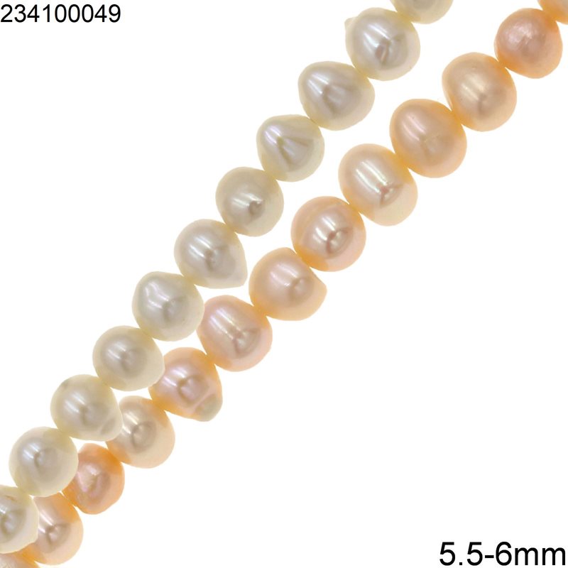 Freshwater Pearl Potato Beads AA 5.5-6mm