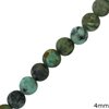 African Turquoise Round Beads 4mm