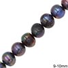 Freshwater Pearl Beads 9-10mm, Black