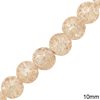 Glass Crackle Bead 10mm, 80cm