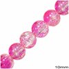 Glass Crackle Bead 10mm, 80cm