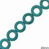 Turquoise Round Chaolite Beads 20mm