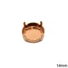 Copper Rivoli Closed Back Cup 14mm