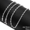 Silver 925 Flat Anchor Chain 4x2.5mm