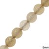 Jade Faceted Round Beads 8mm