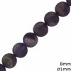 Amethyst Beads 8mm Hole 1mm