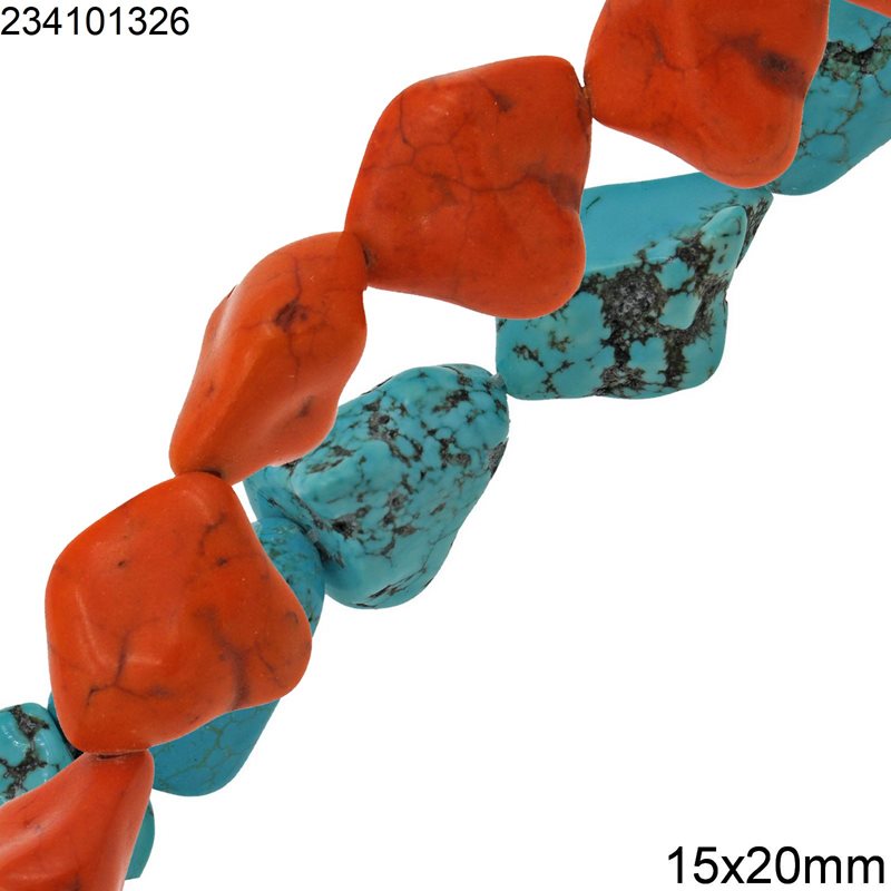Irregular Shape Beads 15x20mm