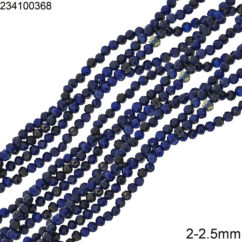 Lapis Faceted Beads 2-2.5mm