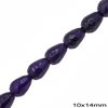 Faceted Pearshape Jade Beads 10x14mm