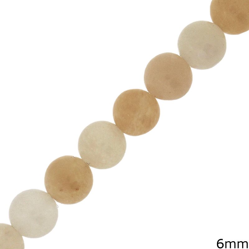 Peach Agate Natural Beads 6mm