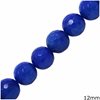 Jade Round Faceted Beads 12mm