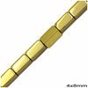 Χάνδρες Αιματίνη Παραλληλεπίπεδο 4x8mm