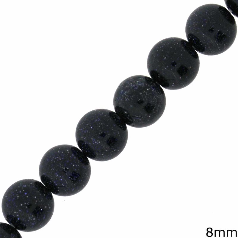 Blue Chrysolite Round Beads 8mm