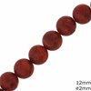 Apple Coral Beads 12mm Hole 2mm