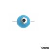Mop-shell Evil Eye Bead 4mm