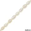 Rice Freshwater Pearl Baroque Beads 4x6mm