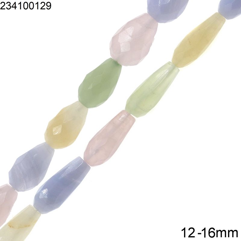 Pearshape Faceted Beads